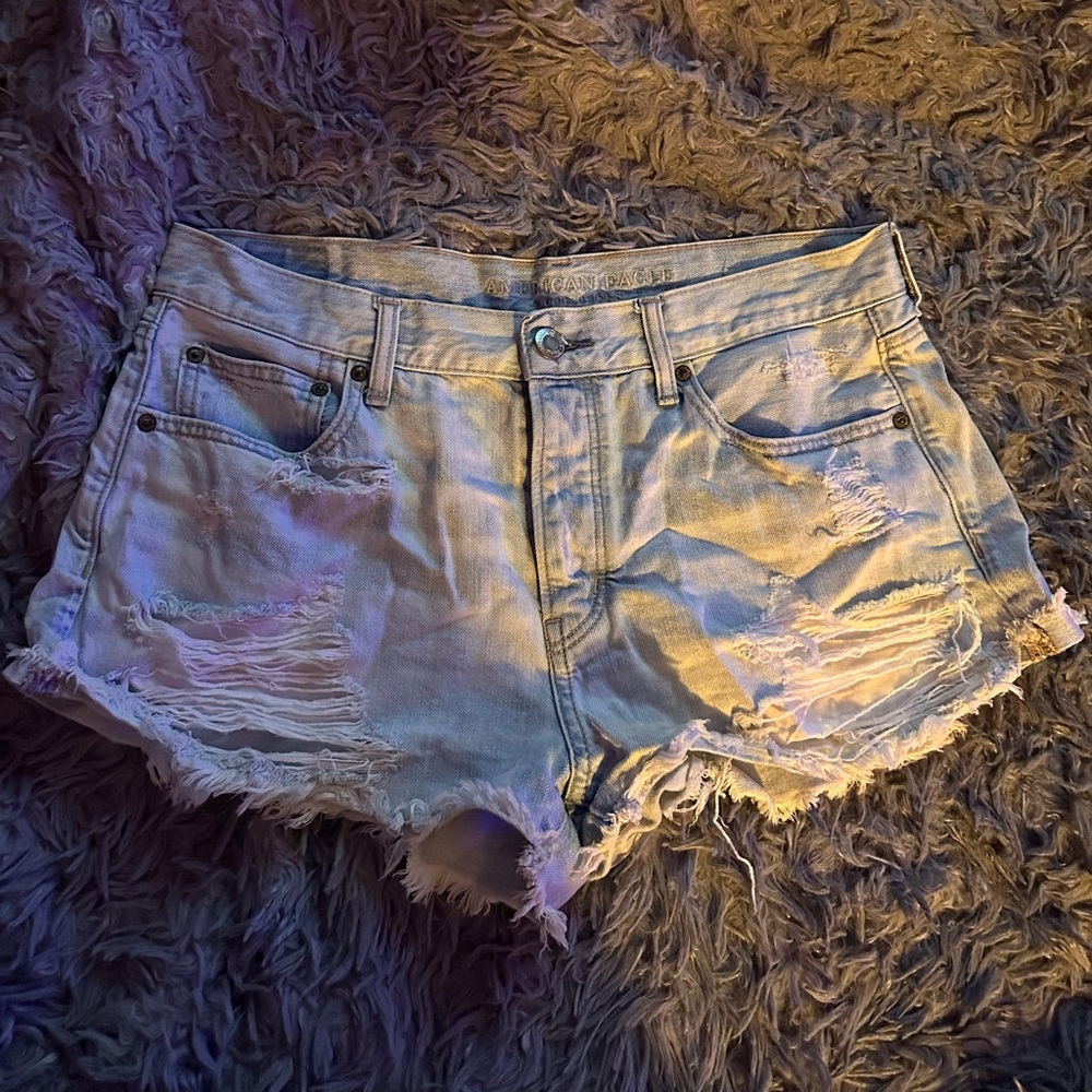 American eagle tomgirl shortie jean shorts